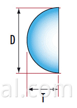 نصف الكرة عدسة 3 half ball lens3